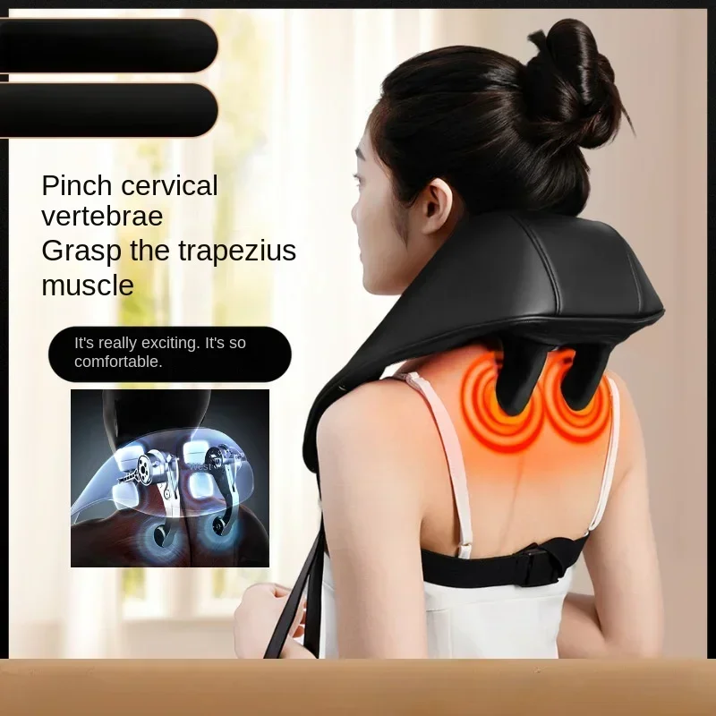 Trapezius Massager Shoulder and Neck Kneading Cervical Spine Neck Shoulder Hot Compress Multifunctional Massage