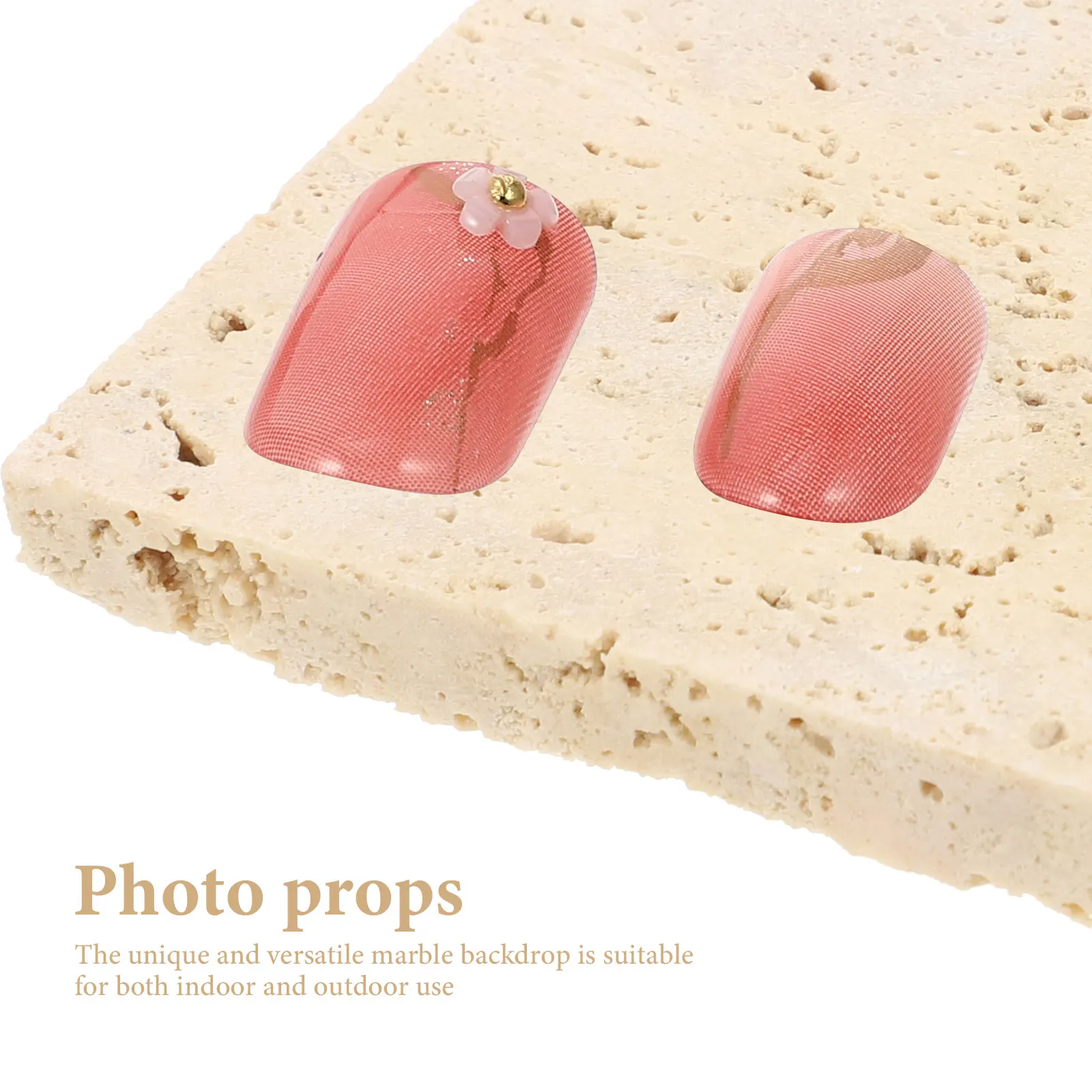 

Marble Backdrop Photo Props Display Cushion for Nail Art Small Size Home Hotel Office Decor Manicure Salon Accessory
