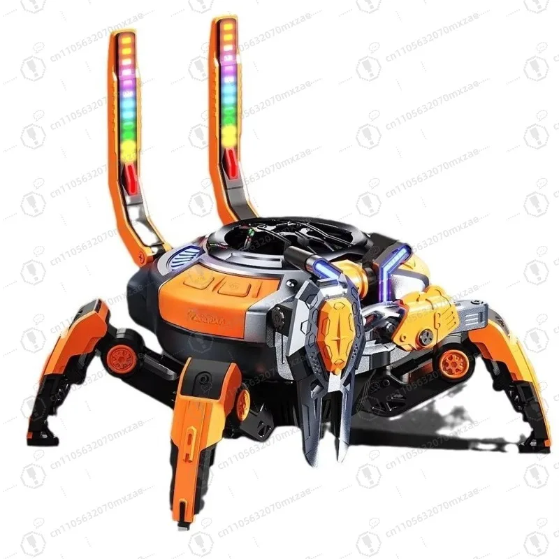 

Outdoor Portable New Small Subwoofer Combination Mechanical RGB Light Decorative Mecha Wind TWS Interconnect Speaker