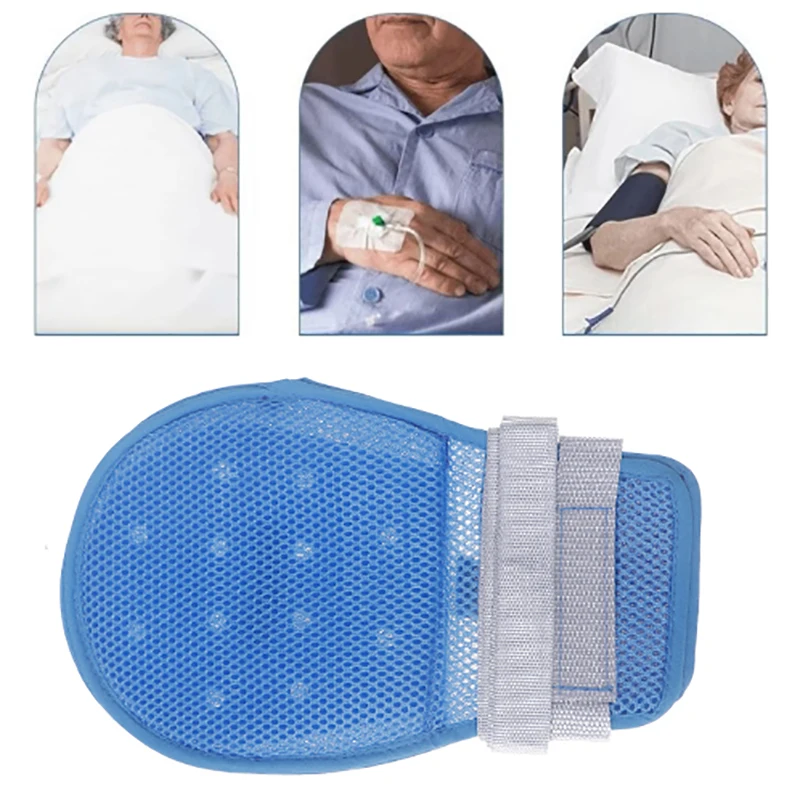 

~1Pc Medical Restraint Glove Detachable Bedridden Patient Anti Fall Hand Constraint Protector Elderly Anti Scratch Fixed Glove.