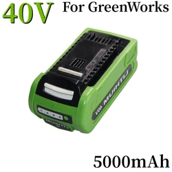 40V 5000mAh GreenWorks Replacement Battery 29462 29472 40V 5.0Ah Tools Lithium ion Rechargeable Battery 22272 20292 22332 G-MAX