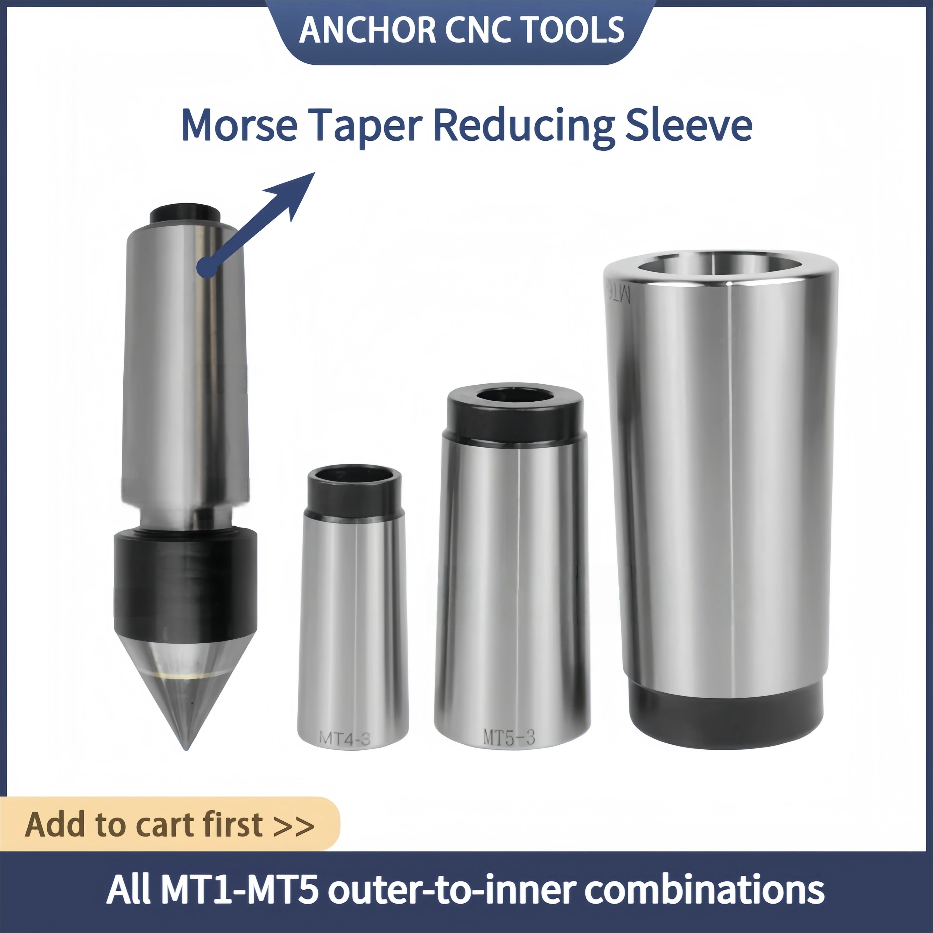 Morse MT1 MT2 MT4 MT5 1 milling Cutter Sleeve Middle Sleeve Lathe Milling Machine Grinding Machine Milling Cutter Sleeve Reducer