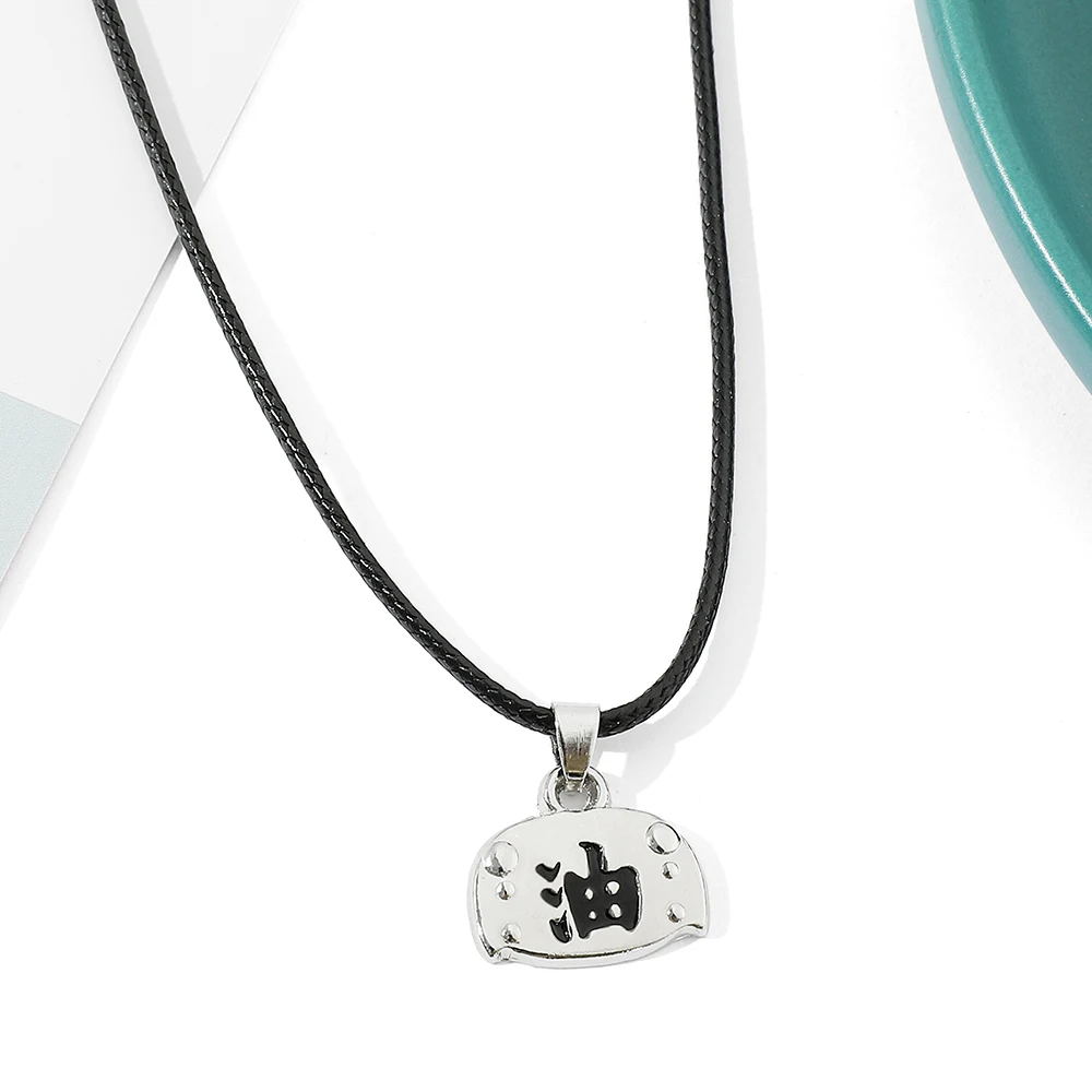 Anime Cartoon Periphery Fashion Necklace - Creative Cosplay Leather Rope Pendant Unisex Fan Jewelry Unique Gift
