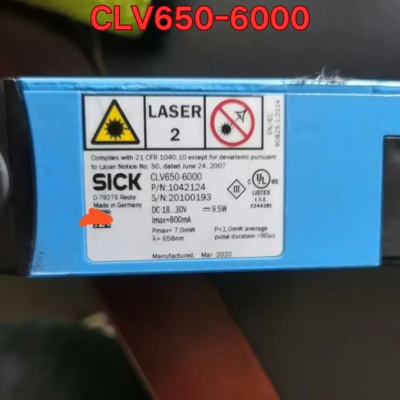 Second-hand CLV650-6000 code scanner function test is normal