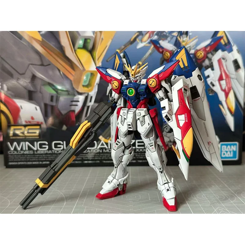 

В наличии подлинная Bandai1/144 Rg 43 Wing Gundam Zero аниме фигурка в сборе модель комплект коллекции игрушка подарок для мальчиков