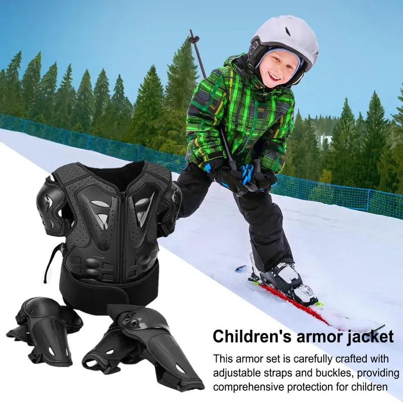 Kids Riding Gear Multipurpose Motorcycle Kid Suit Kids Chest Protector Comfortable Riding Guards Set Chest Protector Suit For