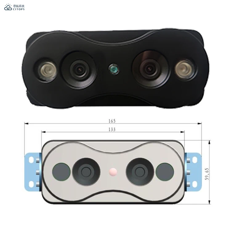 Hot 2CH CMOS Passenger Flow Camera with Night Vision for Bus Monitoring Counting People Get on Numbers DVR Data Storage Options