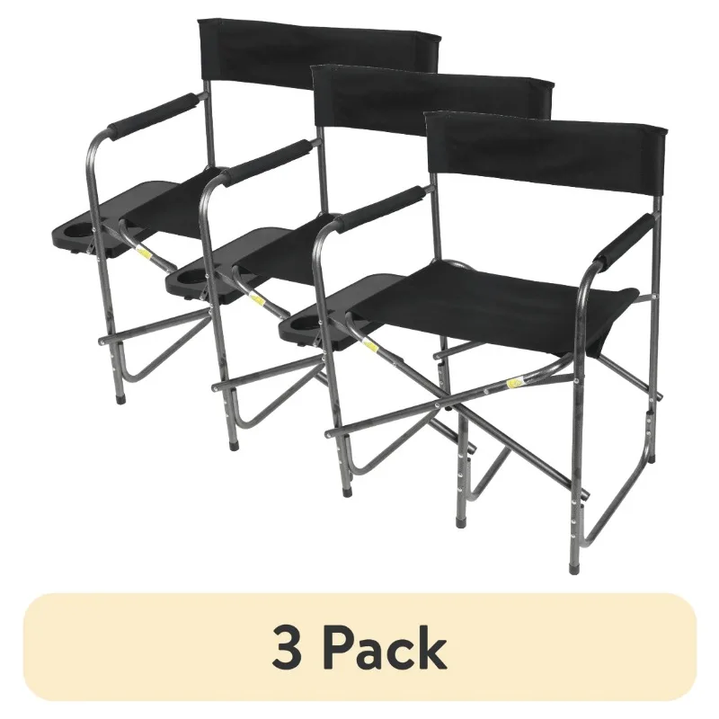 

WFC-95200 Director's Chair with Side Table, Black, Adult Size