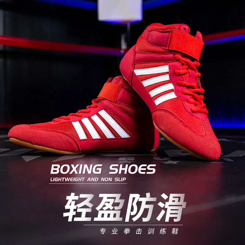 Training Wrestling Shoes Men female Fitness Boxing Shoes Mesh Breathable Luxury Boxing Shoes Men High Quality Wrestling Shoes