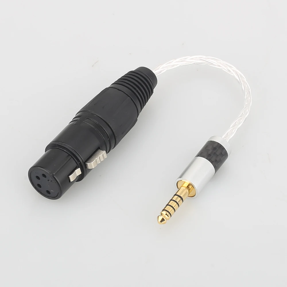 Wysokiej jakości 4.4mm zrównoważony męski do 4-pinowego XLR żeński zbalansowany kabel Adapter Audio TRS