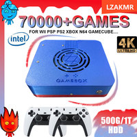 Dual System GD10 Plug and Play Retro I3-3110M Game Console 1T HDD 70000+Games For Wii PS2 N64 PSP GameCube N64 Wireless handle