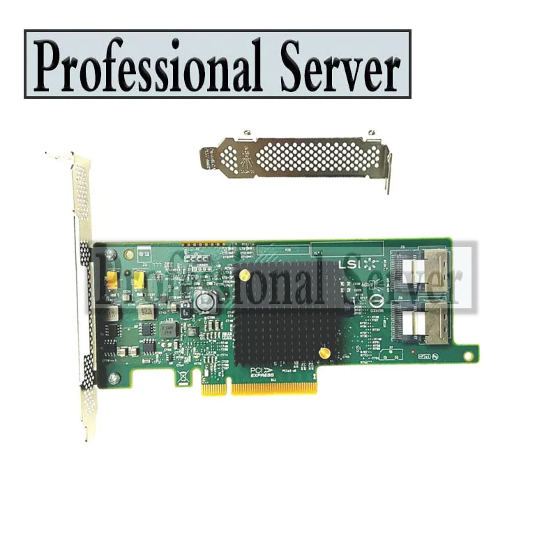 LSI 9207-8i Cartão Controlador RAID, 6Gbs, SAS, HBA, P20, Modo de TI para ZFS, FreeNAS, RAID, Cartão Expansor