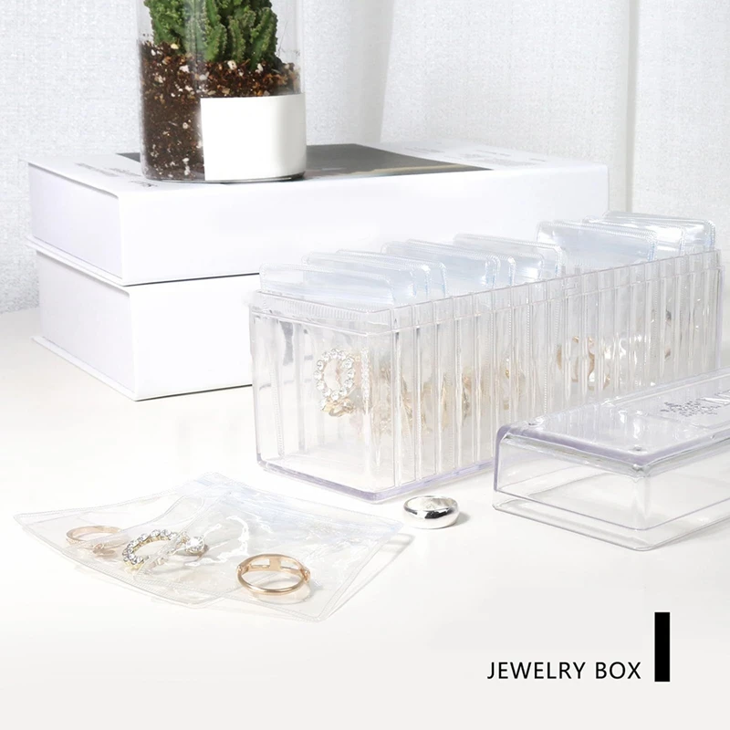 Jewelry Box Organizer With 20 Portable Anti Tarnish Jewelry Bags,Jewelry Organizer Holder,Jewelry Organizers And Storage