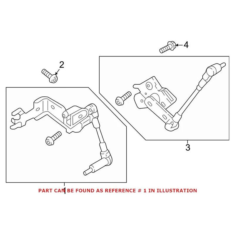 Front Left Headlight Level Sensor 8W0941285E for Audi A4 A5 RS5 S4 S5 Avant 2016-2023 Body Height Sensor 8W0 941 285