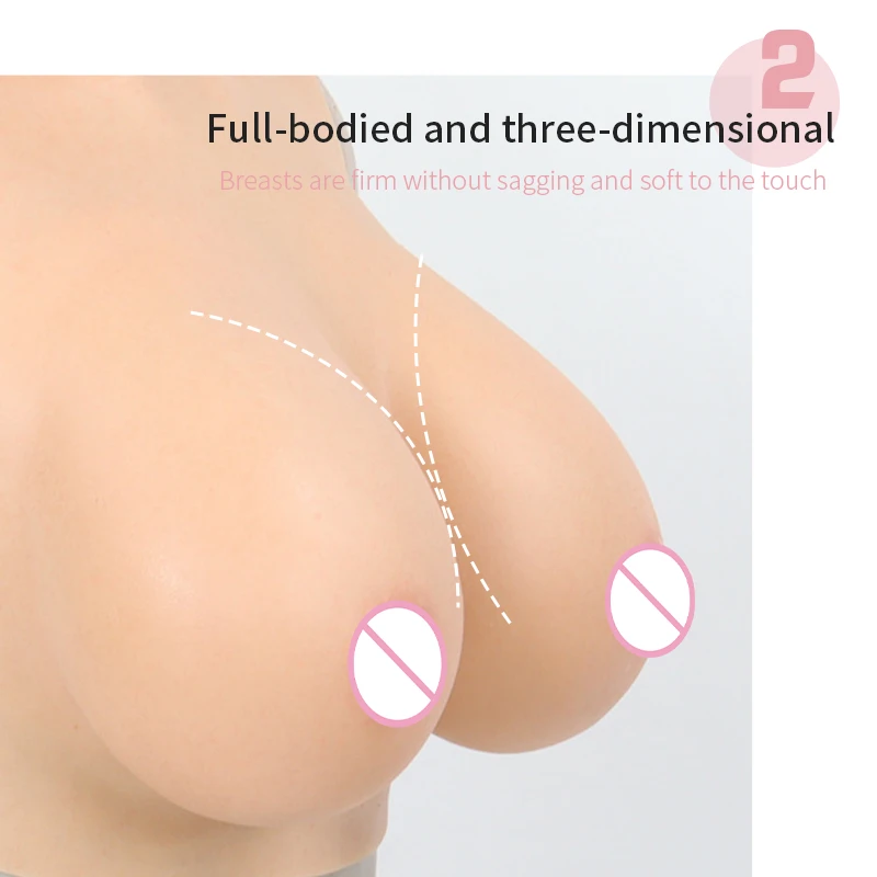 ONEFENG Silicone Breast Forms for Crossdressers Breastplate Crossdresser Silicone Fake boobs Transgender Cosplay Drag Queen