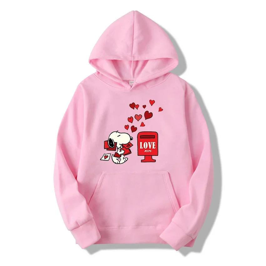 Women Funny Cartoon Snoopy Hoodies Harajuku Ullzang Graphic Sweatshirt Vintage Pullover Y2k Hoody Female Fashion Clothes