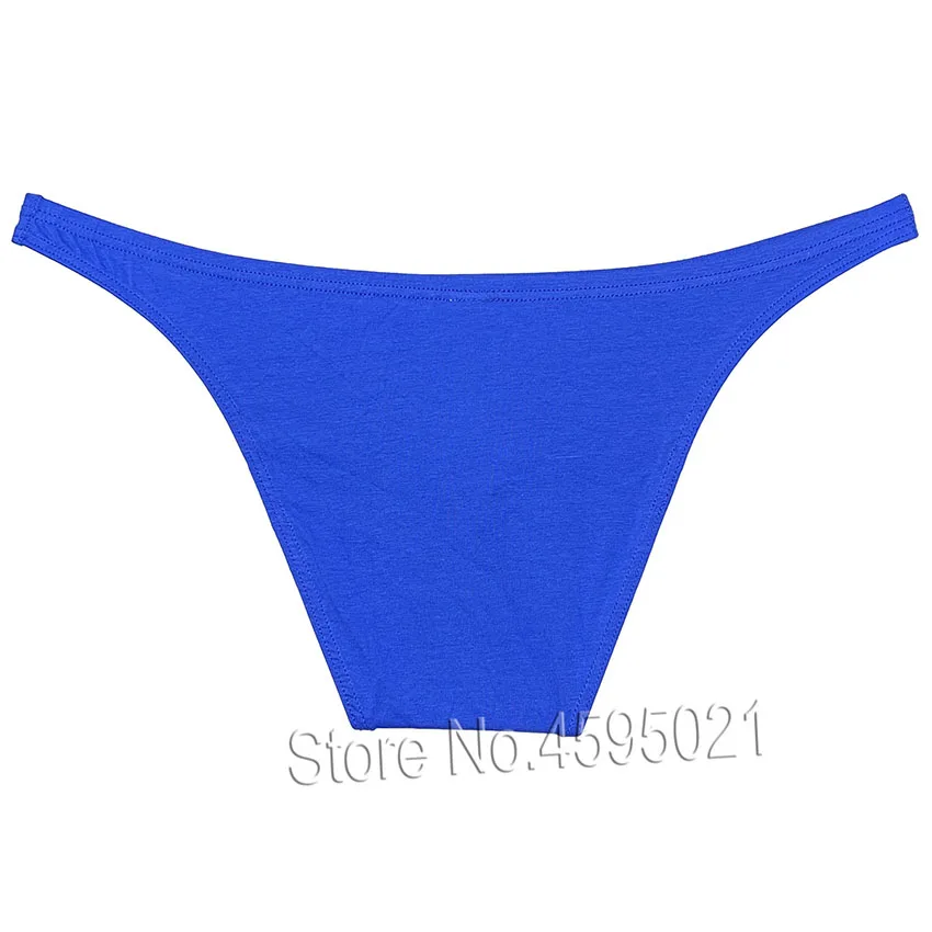 Men Cotton Bikini Solid Color Simple Enhance Underwear Male Bulge Pouch Skimpy Briefs