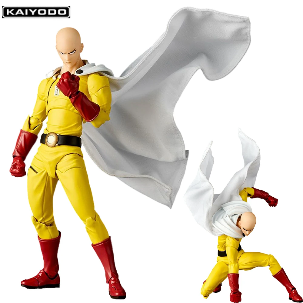 

In Stock Original Kaiyodo Amazing Yamaguchi, Revoltech NR064 One Punch Man Saitama Anime Figure Action Figure Model Decoration