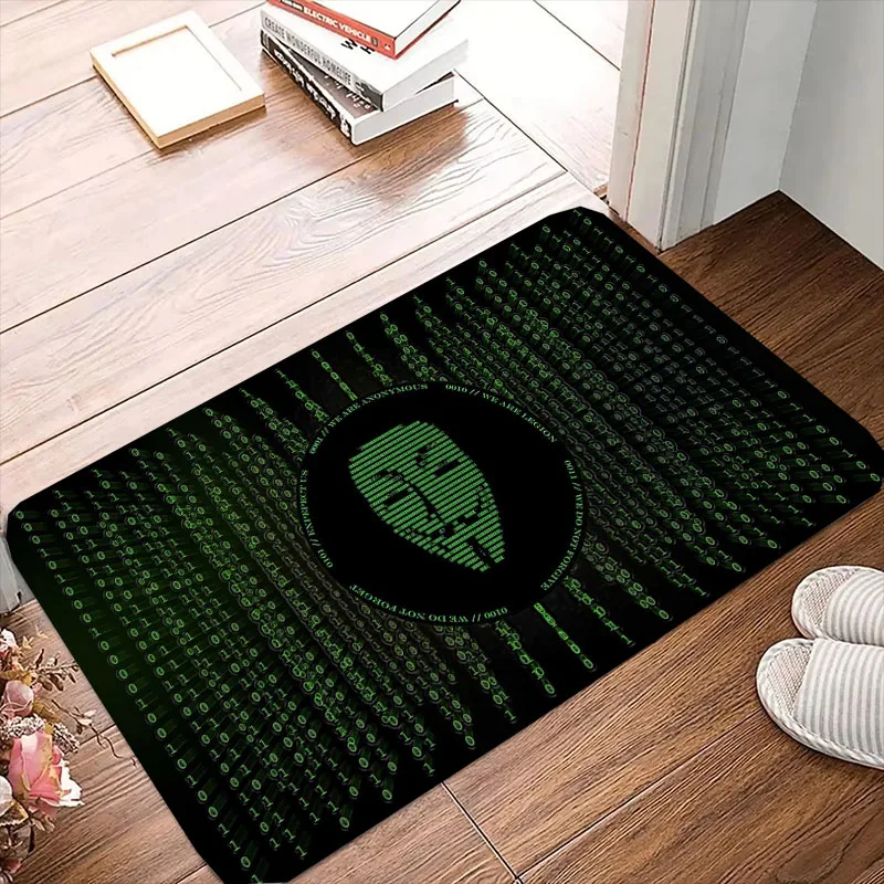 Hacker Code Programmer Bath Mats Front Floor Door Entrance Mat Kitchen Doormat Rug Garage Carpet Home decoration