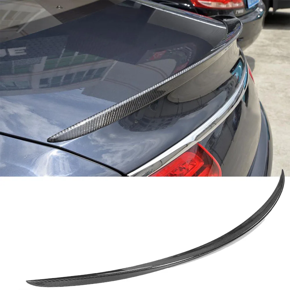 Carbon Fiber Car Rear Spoiler For Mercedes-Benz S Class W222 S500 S63 S65 AMG Coupe 2D 2014-2018 Trunk Spoiler Boot Lip Wing FRP