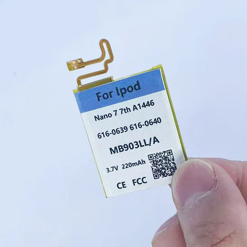 Original Replace 220mAh 616-0639 616-0640 Battery For Apple iPod Nano 7th  7G 7 Gen Nano7 A1446 MP3 MP4 Batterie Accumulator AKKU - AliExpress 44