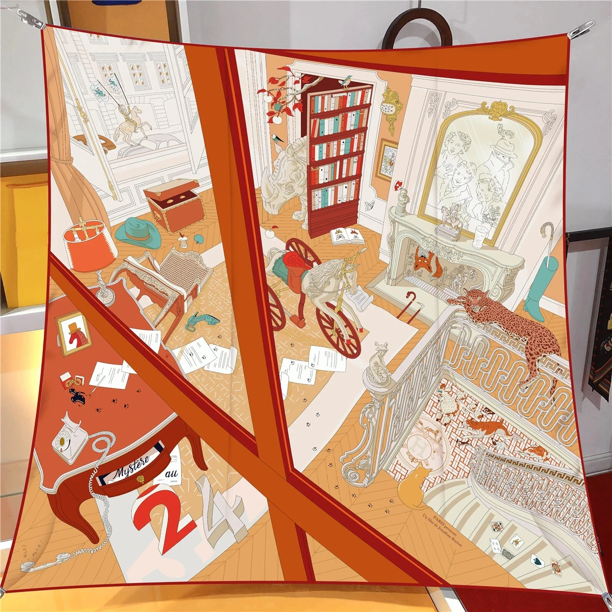 90*90CM Shawl Summer Sunscreen Square Headcloth Female Silk Scarf Fashion High-Grade Kerchief New Print Bandana Popular Muffler