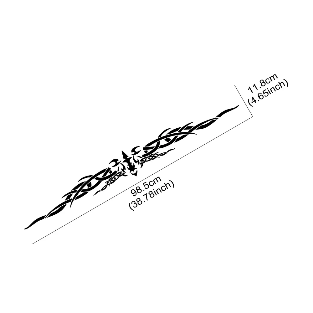 أجنحة الملاك الطوطم جسم السيارة ملصق مائي الفينيل مقاوم للماء غير يتلاشى الزجاج الأمامي عاكس شخصية اكسسوارات السيارات الديكور #6