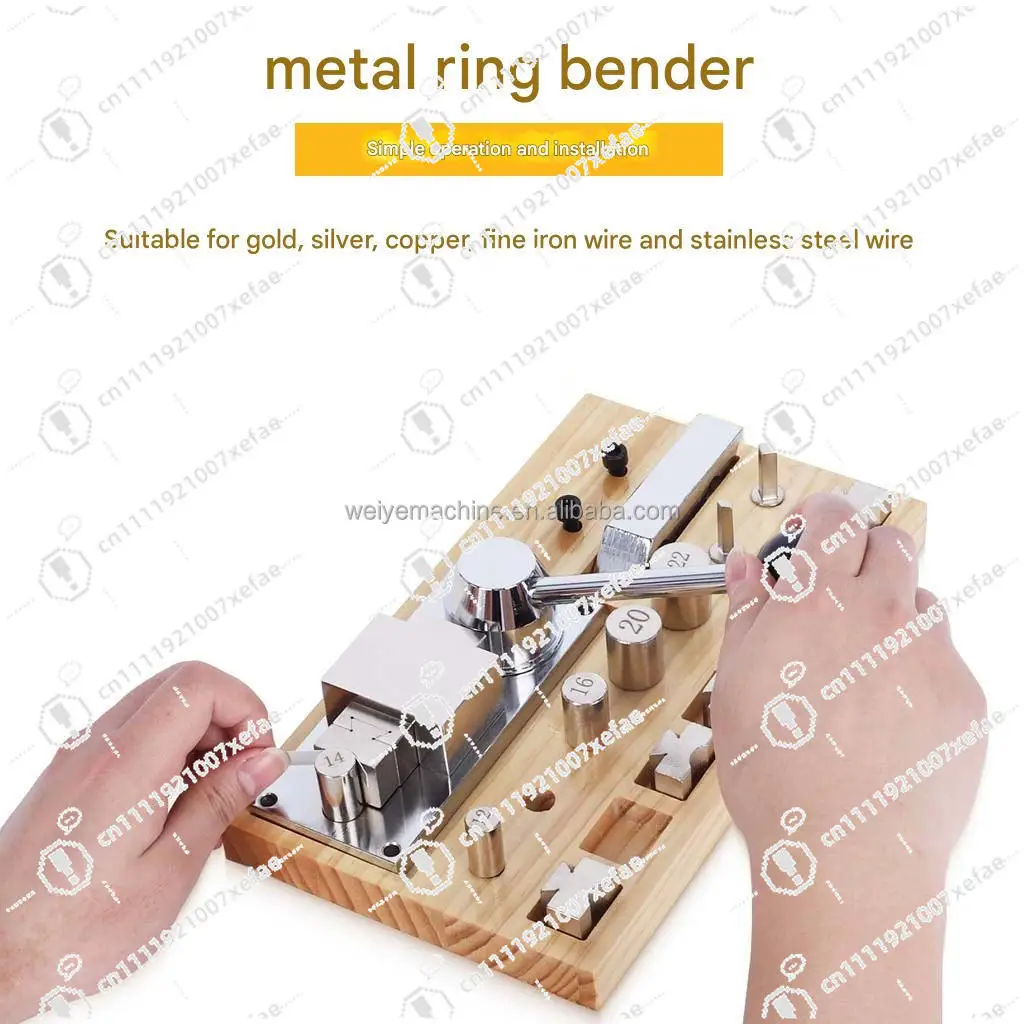 Gold Silver Copper Fine Wire Metal Making Forming Tools Ring Bending Machine Earring Ring No. 6
