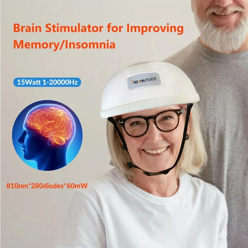 

Photobiomodulation Brain Wave Helmet 810nm Near Infrared LED Light Therapy For Stroke Parkinson Mental Illness Treatment 15W