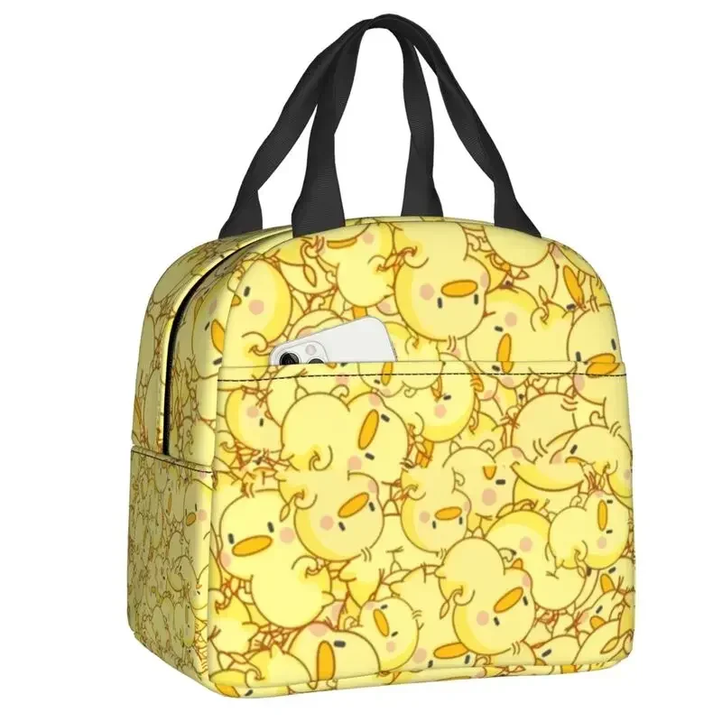 

Random Ducks Lunch Bag Thermal Cooler Insulated Box For Women Kids School Children Beach Camping Travel Food Tote Bags