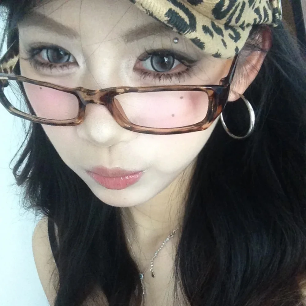 

Harajuku Small Square Frame Glasses Women Retro Eyeglasses Clear Reading Spectacle Blue Light Blocking Eyewears Japanese Korean