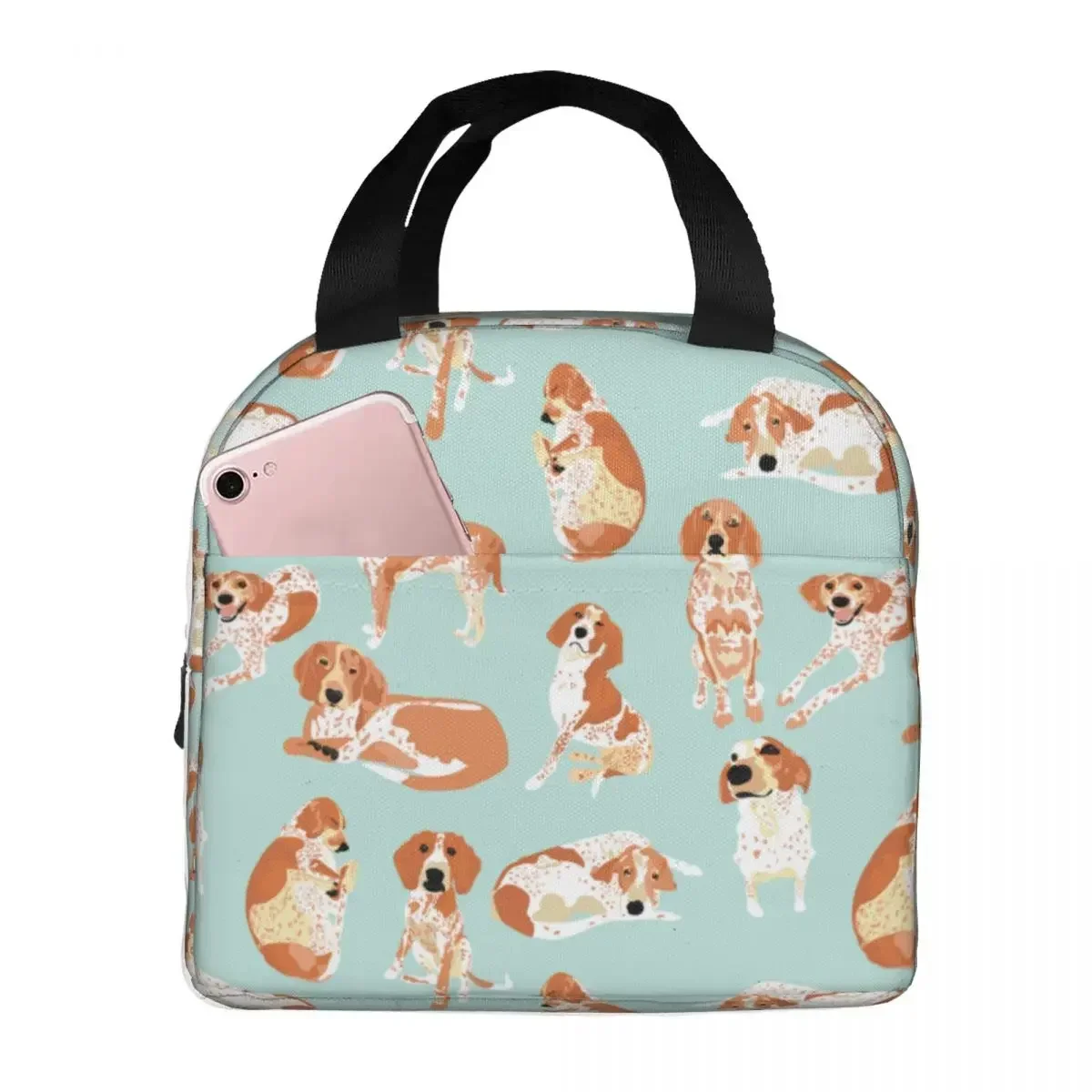 

Сумка для обеда для собак, портативный изолированный холст-холодильник для животных, термосумка для холодной еды, школьная сумка для женщин и девочек