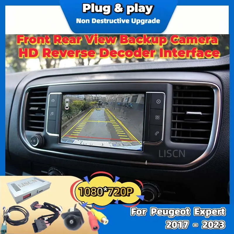 Caméra De Recul 170° AHD 1080P Pour Peugeot Expert/Traveller - Vision Nocturne, étanche IP68
