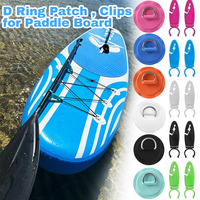 Stainless Steel D Ring Patches Clips Paddle Board Kayak SUP Anchor Inflatable Boat Surfboard Accessory Outdoor Water Sport