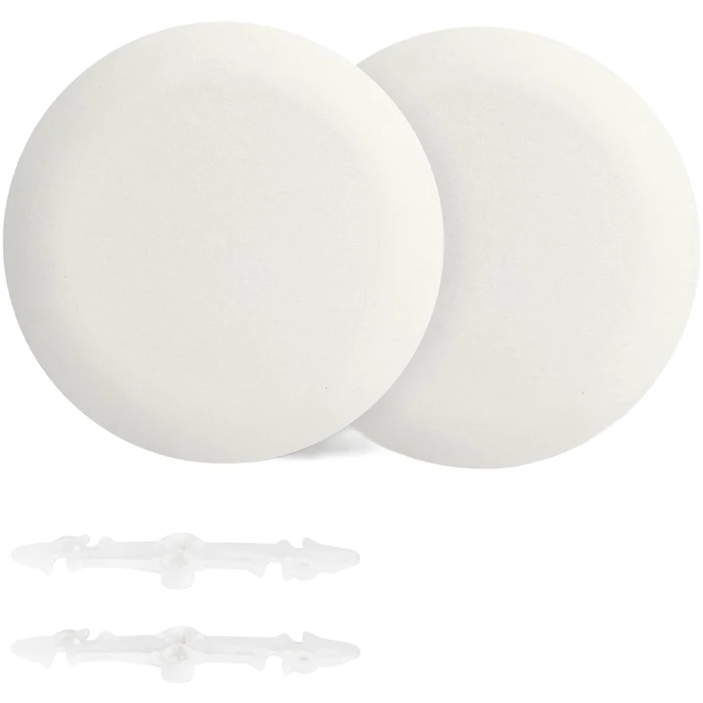 White Ceiling Cover Plate Compatible with For 3 1/2 in and 5 in Recessed Light Mounting Brackets Includes Hardware for Install