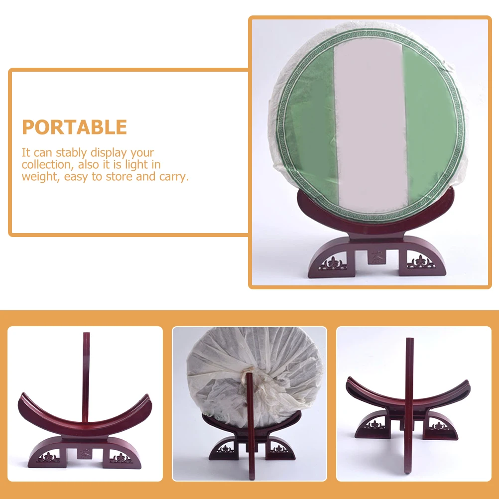 

Decorative Tea Cake Display Stand for Puerh Tea Holder Plate Rack Desktop Dish Display Bracket Multi-Functional Craft Showcase