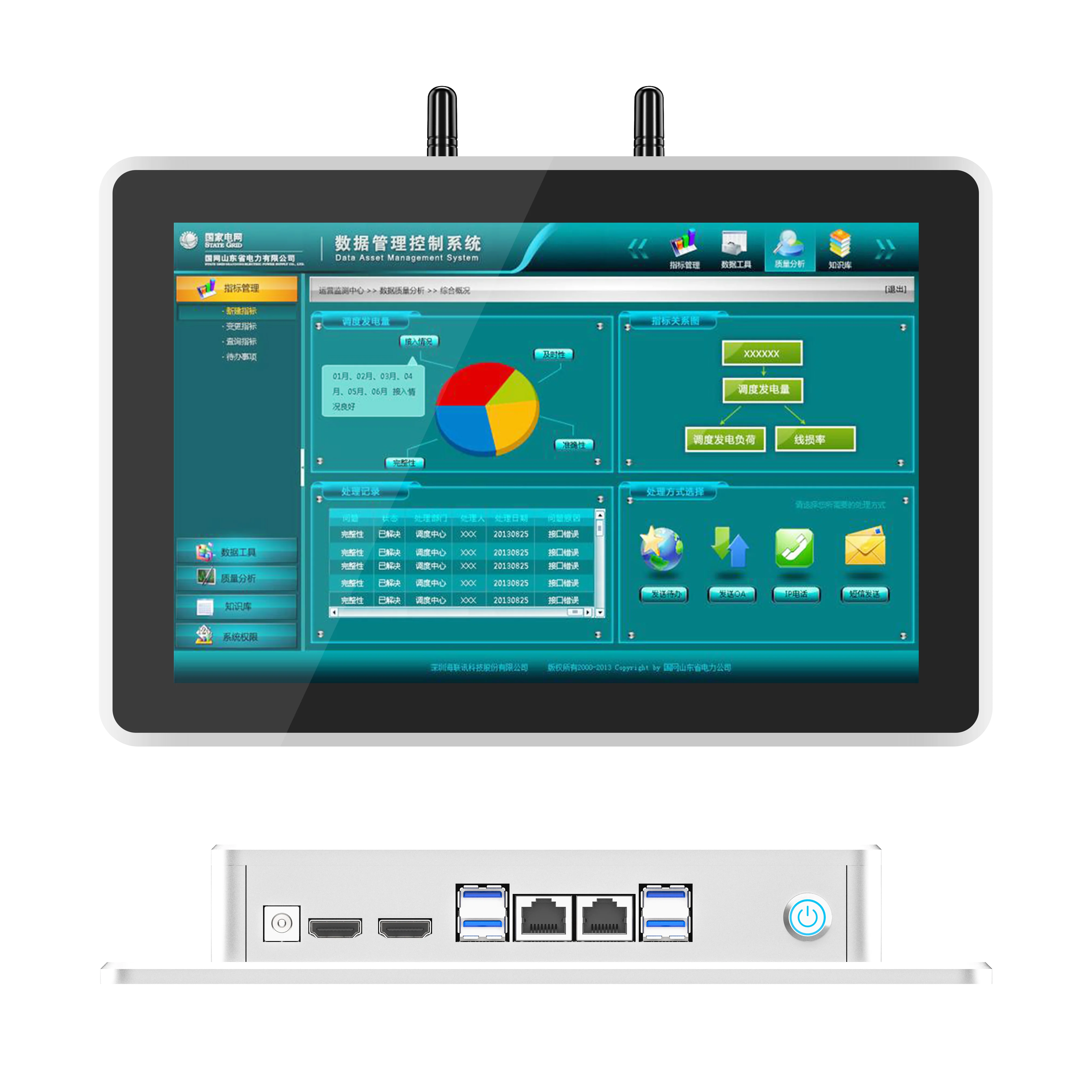Wall 10.1 Inch Aluminium Touch Screen Panel PC Fanless with J1900 J6412 I3 I5 I7 with RS232 RS485 Win7/10/11 Android Linux IPC