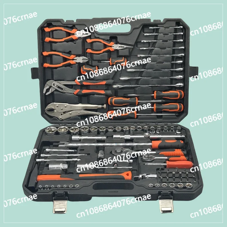 Auto Repair Tool Set Sleeve Repair Tool Full Set Wrench Ratchet Repair Combination Multi-functional Toolbox