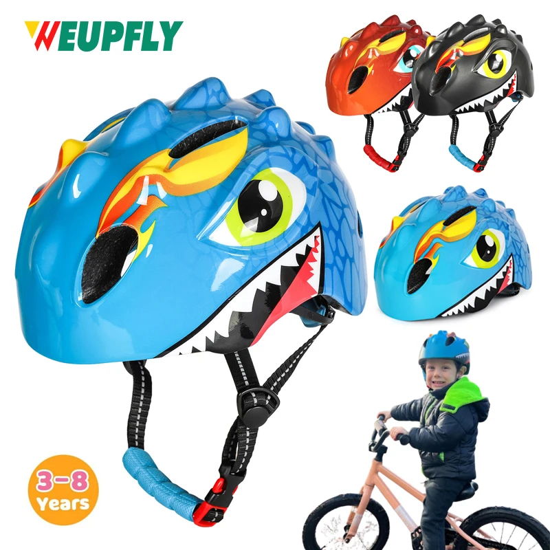 1PCS Toddler Kids Bike Helmet Lightweight 3D Children Bicycle Helmet for Boys and Girls Age 3-8 for Multi-Sport Scooter Cycling