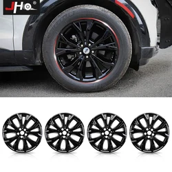 JHO 4 x Full Set 20ββ Wheel Hubcaps Cover Glossy Black Fit for Ford Explorer 2021 2022 Car Accessories