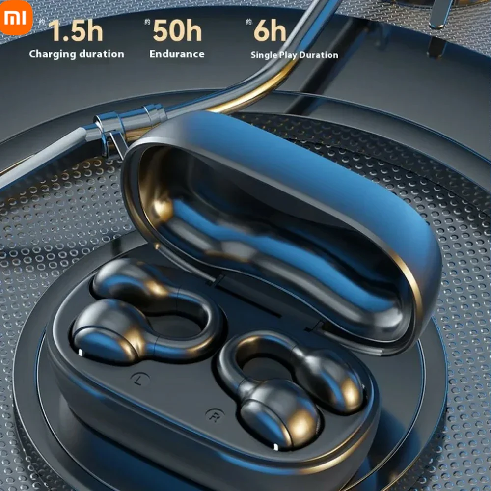 سماعة أذن بلوتوث Xiaomi M47 مع ميكروفون، توصيل عظمي، إلغاء الضوضاء الرياضية، صوت ستيريو HIFI