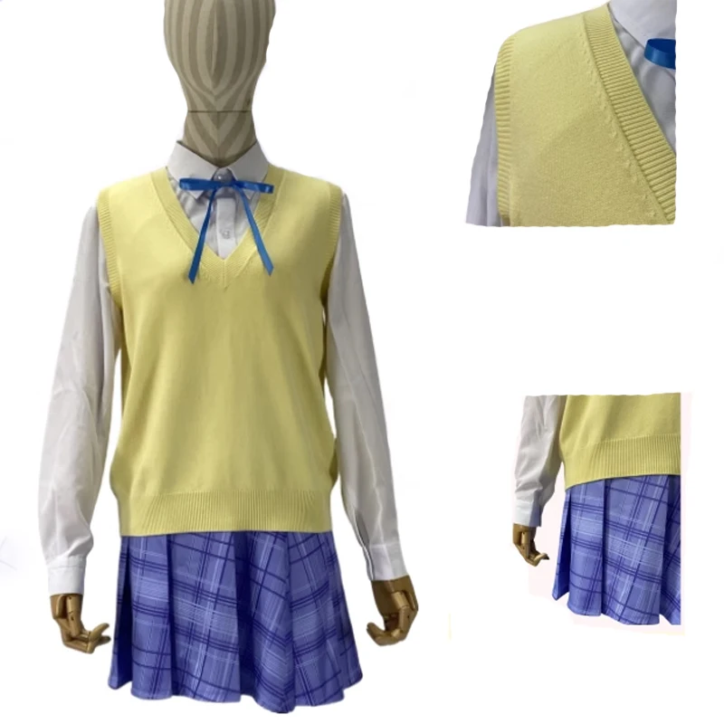 Rinami Himesaki Cosplay  Costume school uniform Clothing Custom Made