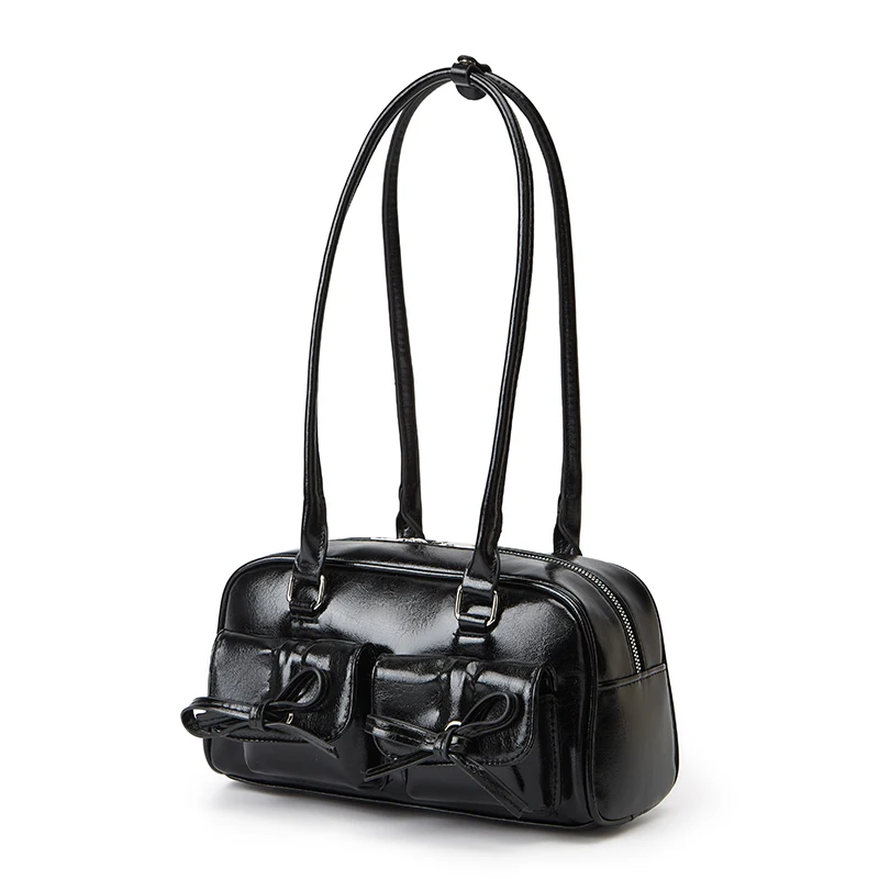 Neue Schultertasche im Ballett-Stil, Frühlings-Schleife, Unterarmtasche, Damen-Bowling-Einfache Tragetasche für Damen – Detail 6