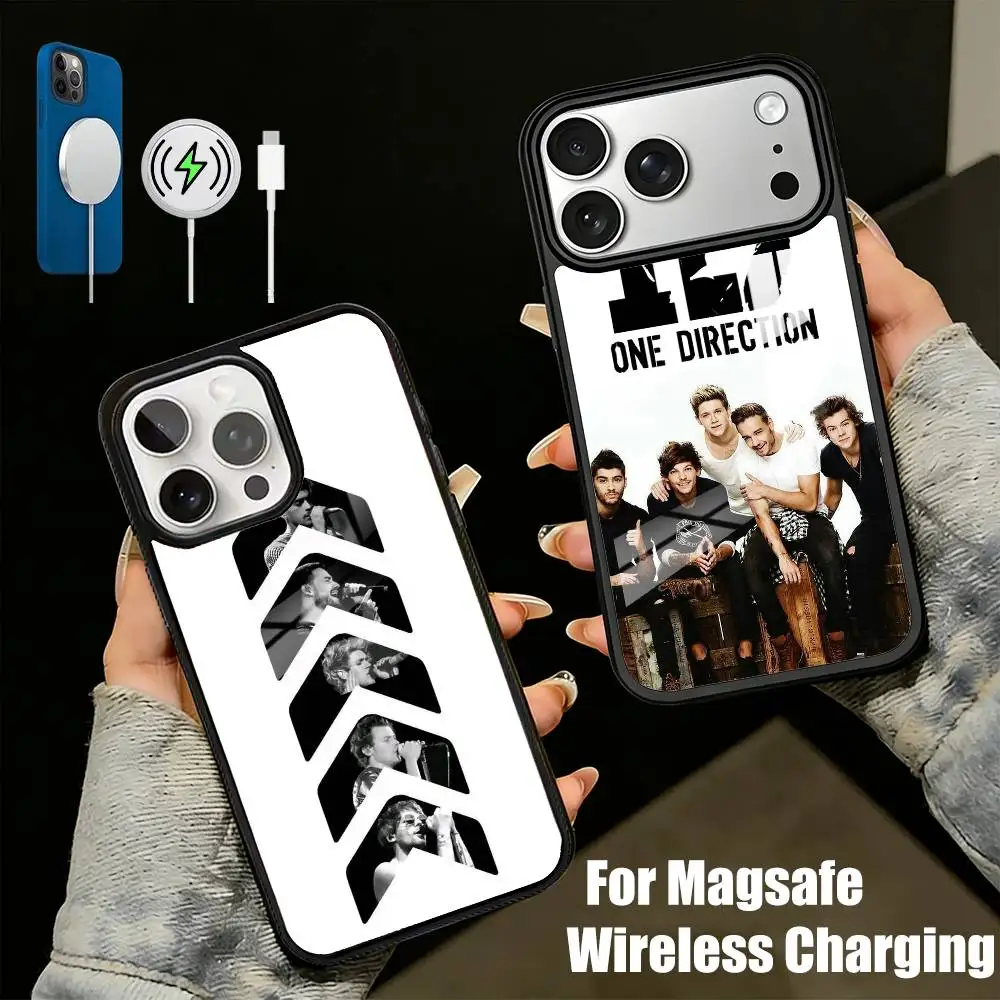 Classic Y2K One 1D-Direction  Phone Case For iPhone17,16,15,14,13 Plus,Pro Max Magnetic For Magsafe Wireless Charging