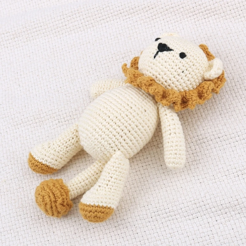 Stuffed Animal Lion Toy Soft Comfortable Lion Early Education Toddler Toy Bedroom Decoration 19cm/7.5in