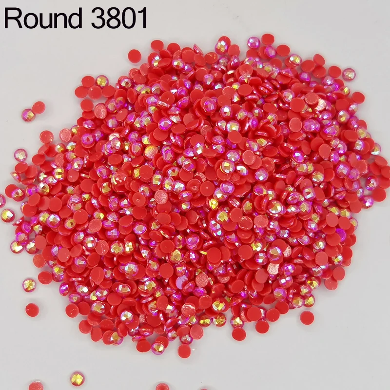 Mixed AB Round Drill Color Stone for DIY Diamond Painting, Cross Stitch, Embroidery Rhinestone, Colorful Mosaic Stone Kits, AB D