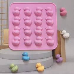 New Multicavity Cute Duckling Silicone Chocolate Baking Tool Duck Biscuit Jelly Candy Mold Animal Cake Decor Frozen Ice Tray