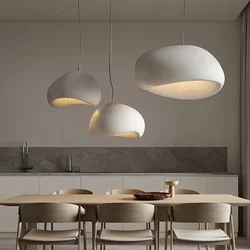 Nordic Wabi Sabi Wind Led lampadario a soffitto soggiorno sala da pranzo Bar Home Decor lampada a sospensione camera da letto Loft lampada a sospensione