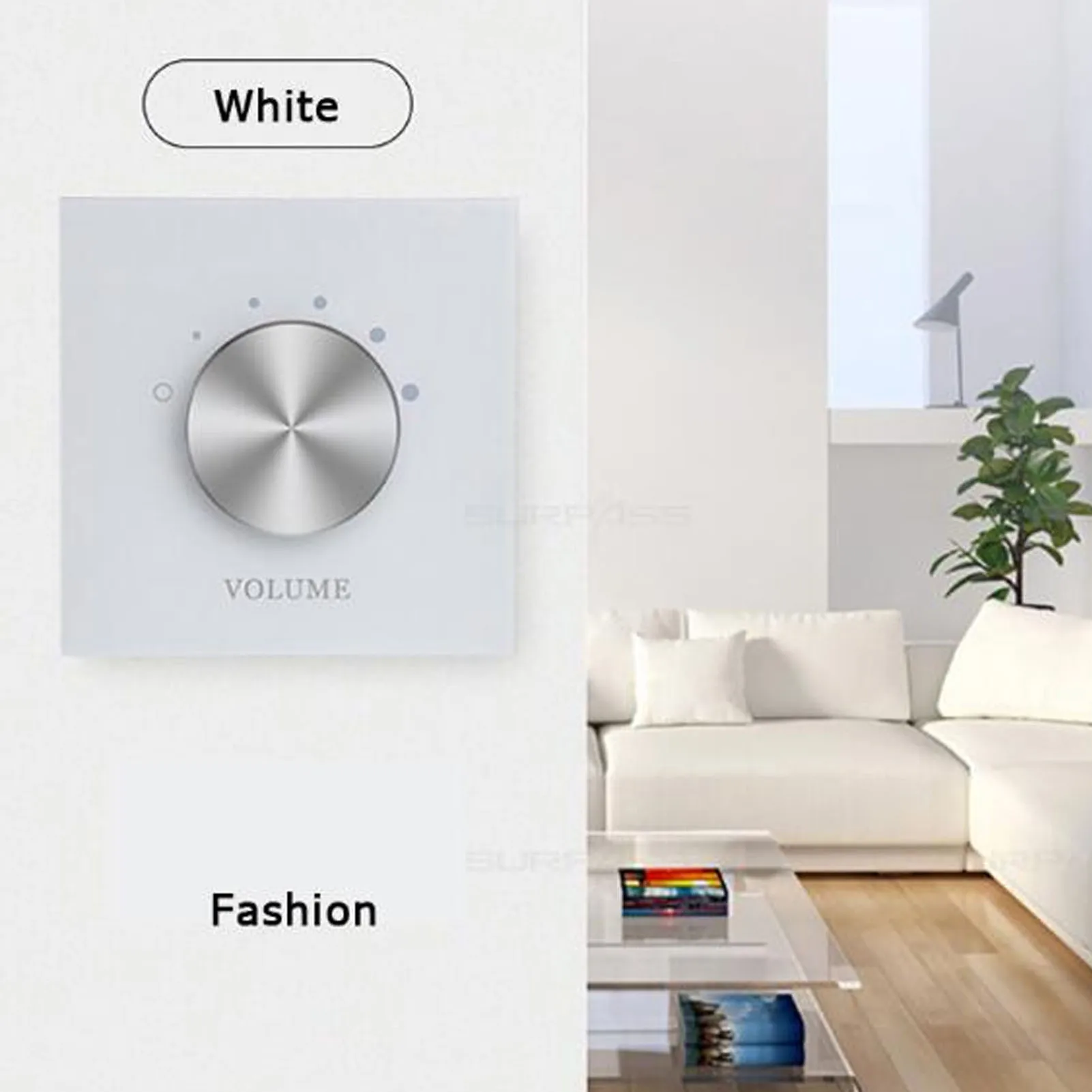 Smart Home Volume Controller Multifunction 5 Levels Volume Adjustment Background Music Tuning Switch Speaker Volume Controller