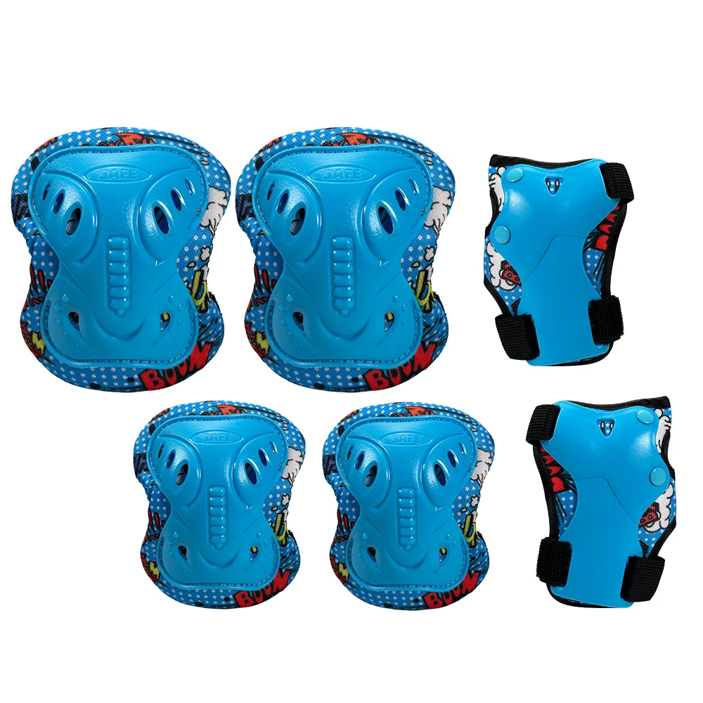 6 in 1 Knee Pads Adjustable Toddler Elbow Pads Protective Gear Set for Skating Roller Skate Scooter Cycling